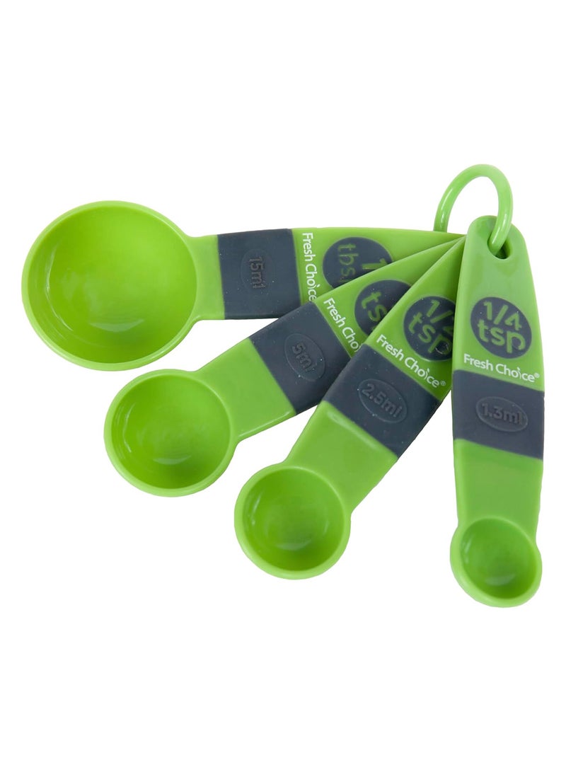 fresh choice مجموعة ملاعق قياس 4 قطع من فريش تشويس - Image 3